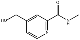 (2-METHYLAMINOCARBONYL-4-PYRIDYL)METHANOL 结构式