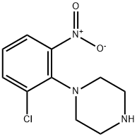 1-(2-氯-6-硝基苯基)哌嗪基 结构式