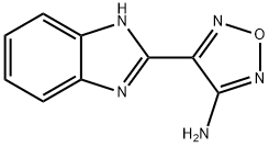 3-AMINE-4-(1H-BENZIMIDAZOL-2-YL)-1,2,5-OXADIAZOLE 结构式