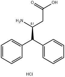 (S)-3-氨基-4,4-二苯基丁酸盐酸盐 结构式