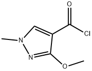 1H-Pyrazole-4-carbonyl chloride, 3-methoxy-1-methyl- (9CI) 结构式