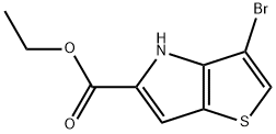 乙基3 - 溴-4H-噻吩并[3,2-B]吡咯-5 - 羧酸甲酯 结构式