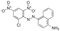4-(2-氯-4,6-二硝基苯基)偶氮萘-1-胺 结构式