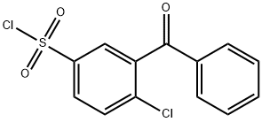 3-BENZOYL-4-CHLORO-BENZENESULFONYL CHLORIDE 结构式