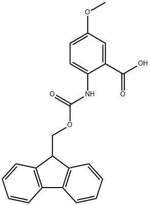 2-(FMOC-氨基)-5-甲氧基苯甲酸 结构式
