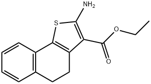 2-氨基-4,5-二氢-萘并[1,2-B]噻吩-3-羧酸乙酯 结构式