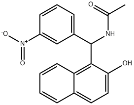 N-[(2-HYDROXY-NAPHTHALEN-1-YL)-(3-NITRO-PHENYL)-METHYL]-ACETAMIDE 结构式