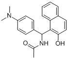 N-[(4-DIMETHYLAMINO-PHENYL)-(2-HYDROXY-NAPHTHALEN-1-YL)-METHYL]-ACETAMIDE 结构式