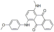 1-[(4-Methoxyphenyl)amino]-4-(methylamino)anthraquinone 结构式