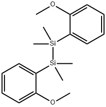 二(2-甲氧基苯基)-1,1,2,2-四甲基二硅烷 结构式
