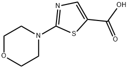 2-苯基吗啉-1,3-噻唑-5-甲酸 结构式