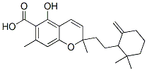 2-[2-(6,6-Dimethyl-2-methylenecyclohexyl)ethyl]-5-hydroxy-2,7-dimethyl-2H-1-benzopyran-6-carboxylic acid 结构式