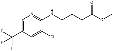 4-((3-氯-5-(三氟甲基)吡啶-2-基)氨基)丁酸甲酯 结构式
