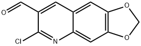 6-氯[1,3]二噁唑[4,5-G]喹啉-7-甲醛 结构式