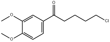 1-CHLORO-5-(3,4-DIMETHOXYPHENYL)-5-OXOPENTANE 结构式