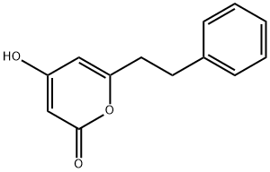 4-羟基-6-苯乙基-2H-吡喃-2-酮 结构式