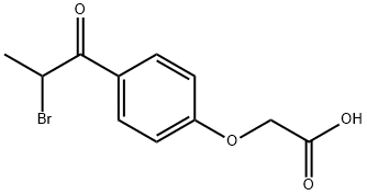 4-(2-溴丙酰)苯氧乙酸 结构式