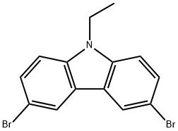 3,6-二溴-9-乙基咔唑 结构式