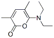 6-(Diethylamino)-3,5-dimethyl-2H-pyran-2-one 结构式