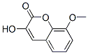3-Hydroxy-8-methoxy-2H-1-benzopyran-2-one 结构式