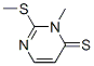 4(3H)-Pyrimidinethione,  3-methyl-2-(methylthio)- 结构式