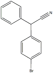 2-(4-溴苯基)-2-苯基-乙烷腈 结构式