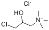 3-氯-2-羟丙基三甲基氯化铵 结构式