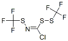 1-[(Trifluoromethyl)dithio]-N-[(trifluoromethyl)thio]formimidic acid chloride 结构式