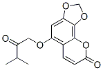 5-(3-Methyl-2-oxobutoxy)-8H-1,3-dioxolo[4,5-h][1]benzopyran-8-one 结构式