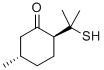 trans-2-(1-mercapto-1-methylethyl)-5-methylcyclohexan-1-one  结构式