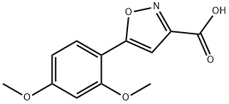 5-(2,4-DIMETHOXYPHENYL)-3-ISOXAZOLECARBOXYLIC ACID 结构式