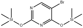 5-bromo-2,4-bis(trimethylsilyloxy)pyrimidine 结构式