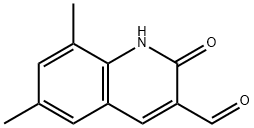 1,2-二氢-6,8-二甲基-2-氧代喹啉-3-甲醛 结构式