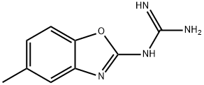 N-(5-甲基-1,3-苯并恶唑-2-基)胍 结构式