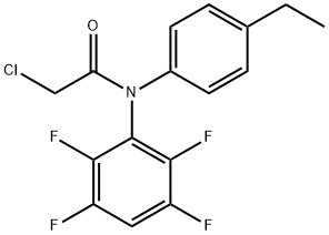 2-Chloro-N-(4-ethylphenyl)-N-(2,3,5,6-tetrafluorophenyl)acetaMide 结构式