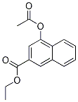 2-Naphthalenecarboxylic acid, 4-(acetyloxy)-, ethyl ester 结构式