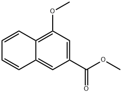 4-甲氧基-2-萘甲酸甲酯 结构式