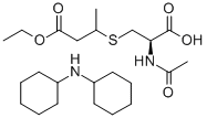 N-Acetyl-S-(2-ethoxycarbonylethyl-1-methyl)-L-cysteine, Dicyclohexylammonium Salt 结构式