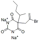 sodium 5-(2-bromoallyl)-5-(sec-pentyl)barbiturate 结构式