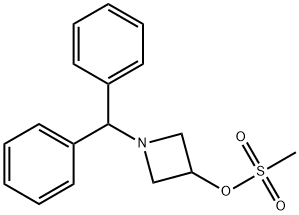1-二苯甲基-3-甲烷磺酸氮杂环丁烷 结构式
