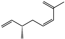 (6S,3Z)-2,6-Dimethyl-1,3,7-octatriene 结构式