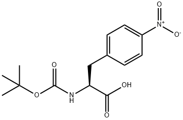 BOC-L-4-硝基苯丙氨酸 结构式
