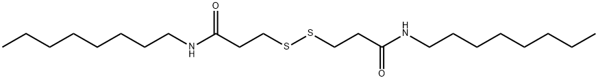 3,3'-二硫代二辛基丙酰胺 结构式