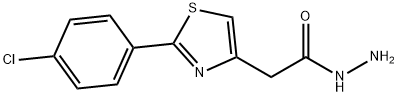 2-(4-Chlorophenyl)-4-thiazoleacetic acid hydrazide 结构式