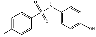 4-氟-N-(4-羟基苯基)苯磺酰胺 结构式