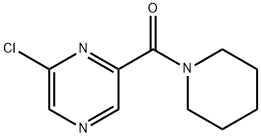 2-CHLORO-6-(1-PIPERIDINYLCARBONYL)PYRAZINE 结构式