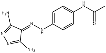 N-[4-[(3,5-二氨基-4H-吡唑-4-亚基)肼基]苯基]乙酰胺 结构式