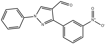 3-(3-硝基苯基)-1-苯基-1H-吡唑-4-甲醛 结构式