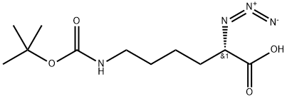 (S)-(-)-2-叠氮-6-(叔丁氧羰基-氨基)己酸 二环己基铵盐 结构式