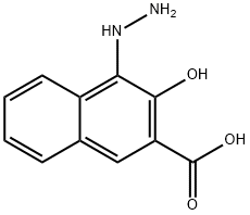 4-肼基-3-羟基-2-萘甲酸 结构式